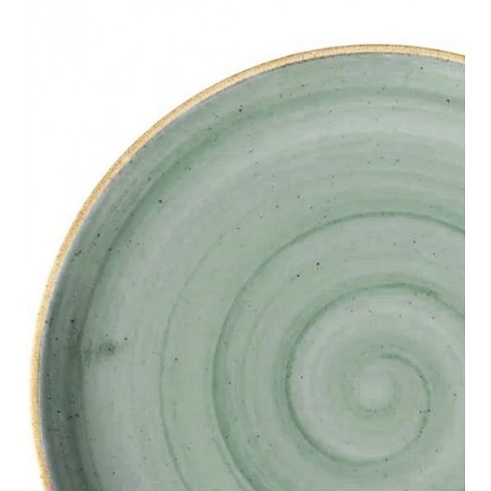 Prato Raso 27cm Cerâmica Corona Caoba Azul